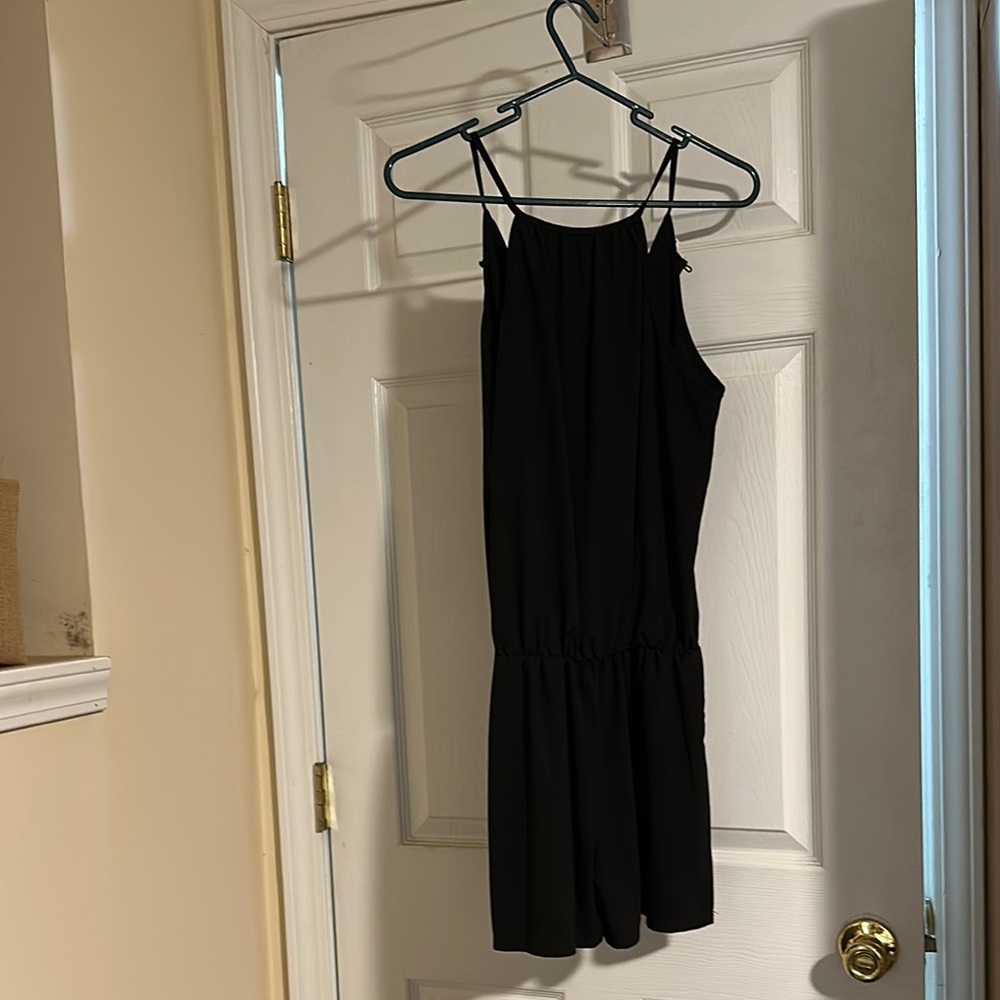 Elegant Black Short Romper